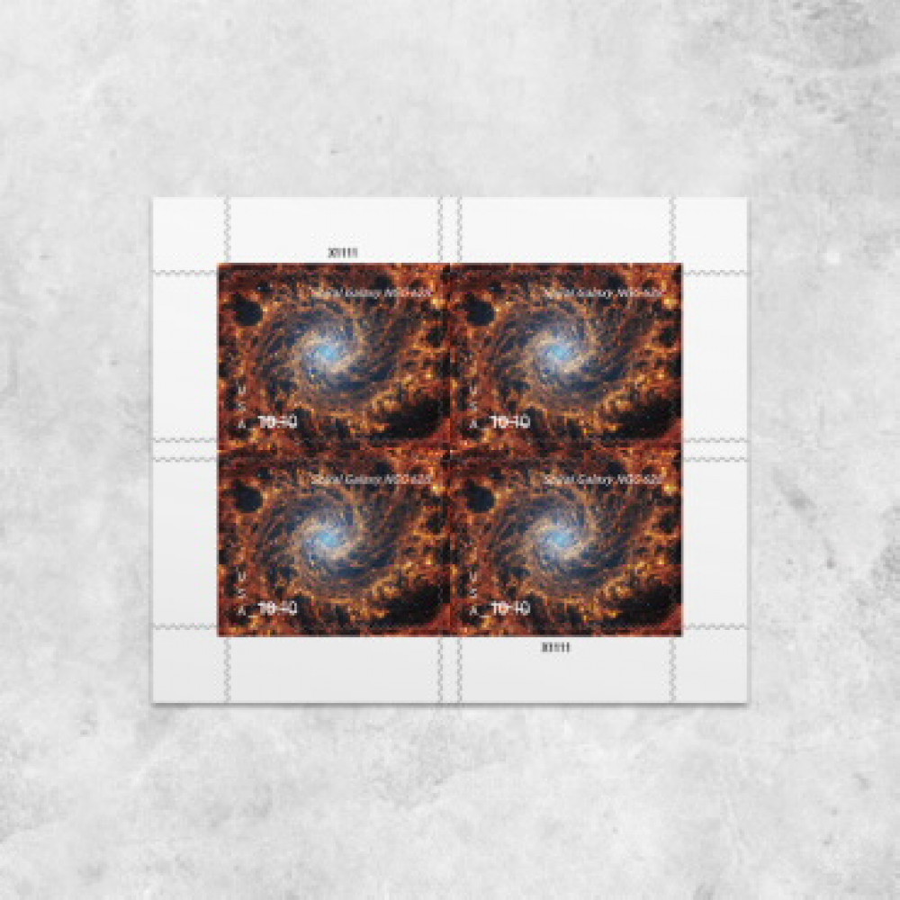 2025 Spiral Galaxy Stamps, Sheet of 4Priority Mail Stamp